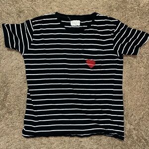 ISA & ELLA Short Striped Tee